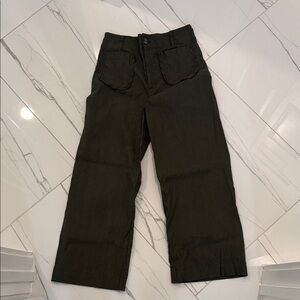 Maeve Olive Wide Leg Pants